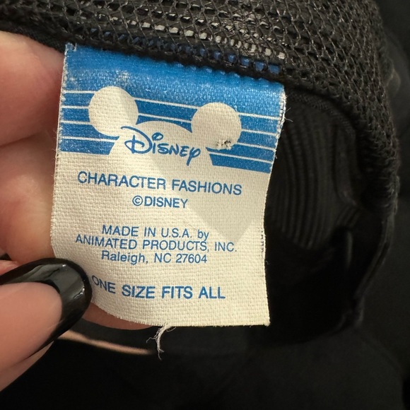 Vintage MINNIE MOUSE Disney 90s Snapback Hat 3D Head Hard Plush Ears Molded - Picture 2 of 14